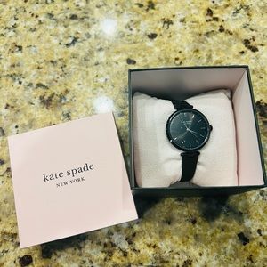 KATE SPADE BLACK GLITTER WATCH NWT